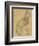 Hawaii - Panoramic Niihau Island Map-Lantern Press-Framed Art Print