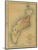 Hawaii - Panoramic Niihau Island Map-Lantern Press-Mounted Art Print