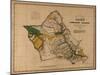 Hawaii - Panoramic Oahu Island Map-Lantern Press-Mounted Art Print