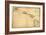 Hawaii - Panoramic State Map-Lantern Press-Framed Art Print