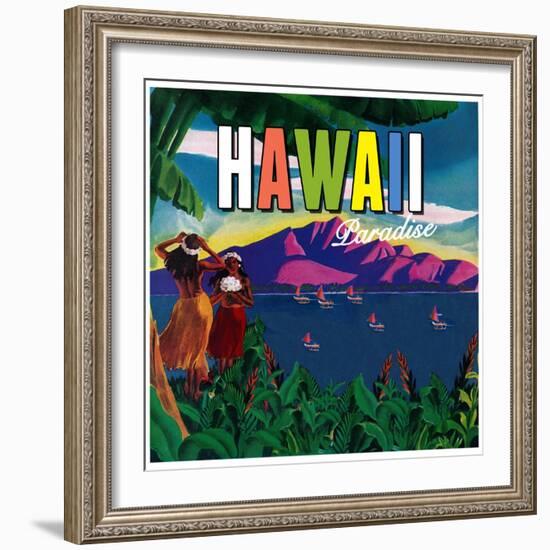 Hawaii Paradise-null-Framed Giclee Print