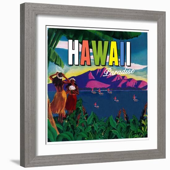 Hawaii Paradise-null-Framed Giclee Print