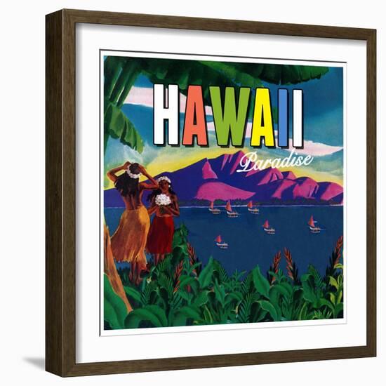 Hawaii Paradise-null-Framed Giclee Print