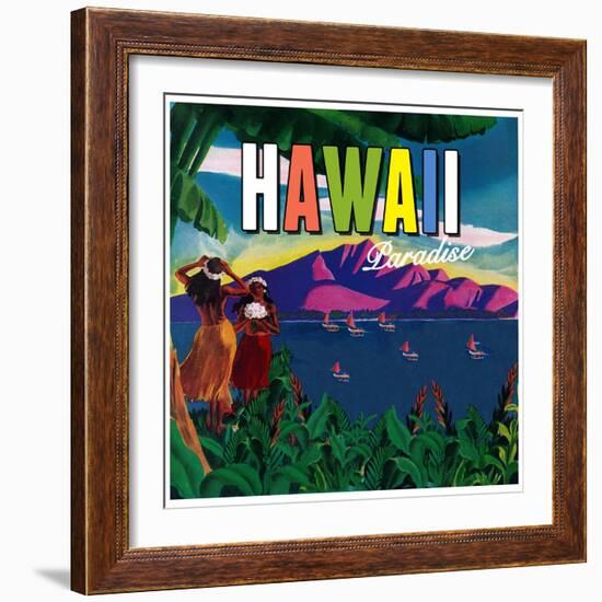 Hawaii Paradise-null-Framed Giclee Print