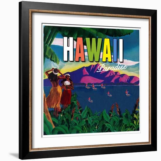 Hawaii Paradise-null-Framed Giclee Print