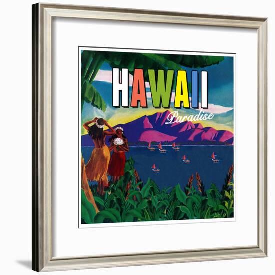 Hawaii Paradise-null-Framed Giclee Print