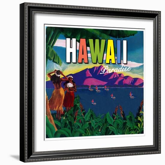 Hawaii Paradise-null-Framed Giclee Print