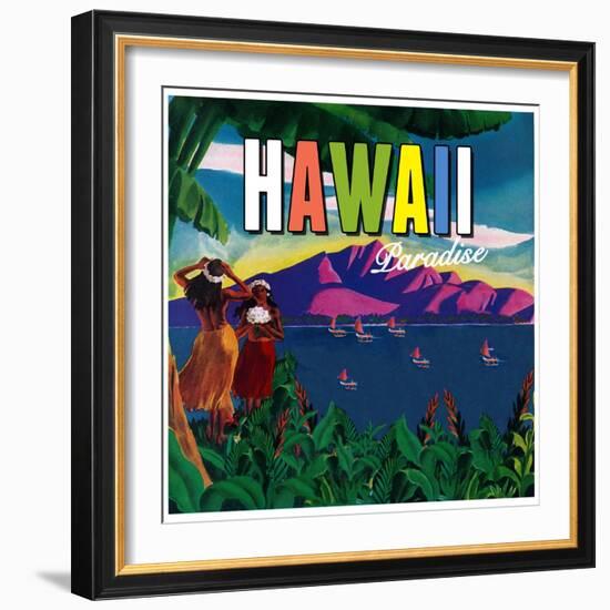 Hawaii Paradise-null-Framed Giclee Print