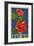 Hawaii - Red Hibiscus Flower-Lantern Press-Framed Art Print