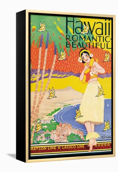 Hawaii, Romantic and Beautiful-Kerne Erickson-Framed Stretched Canvas