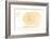 Hawaii - Sand Dollar - Yellow - Coastal Icon-Lantern Press-Framed Art Print