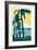 Hawaii Travel Poster-Michael Jon Watt-Framed Giclee Print