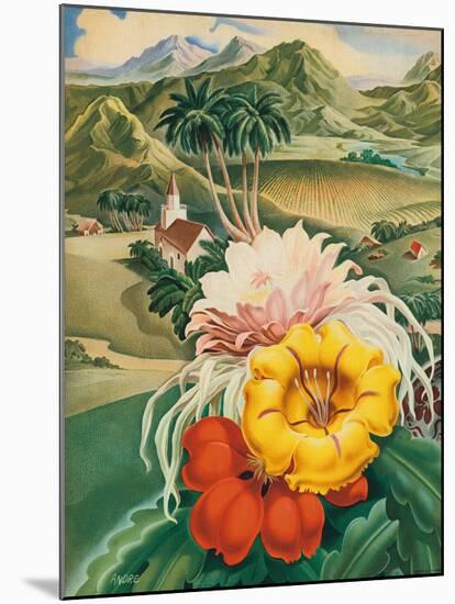 Hawaii USA, 1942 Hawaii Tourist Bureau booklet-null-Mounted Giclee Print