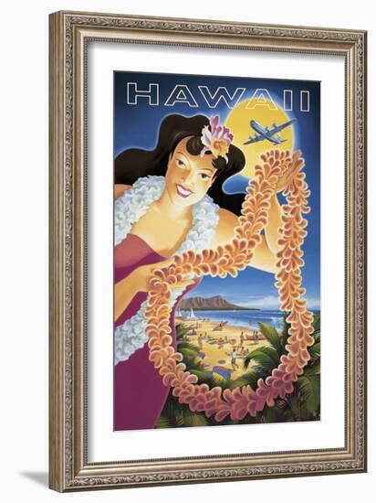 Hawaii-Kerne Erickson-Framed Art Print