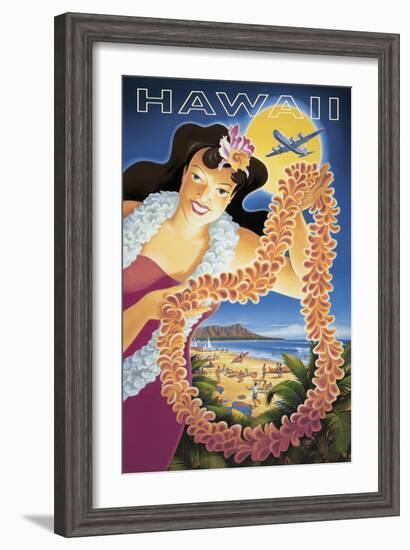 Hawaii-Kerne Erickson-Framed Art Print