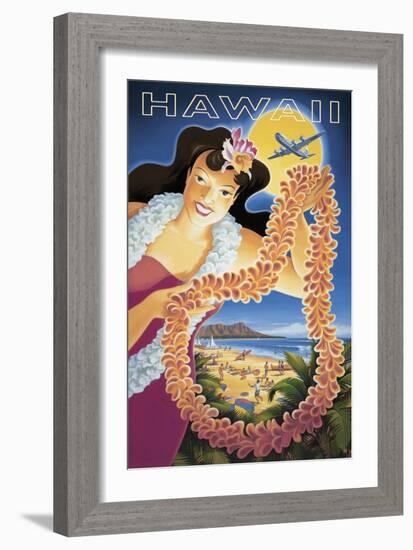 Hawaii-Kerne Erickson-Framed Art Print