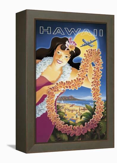 Hawaii-Kerne Erickson-Framed Stretched Canvas