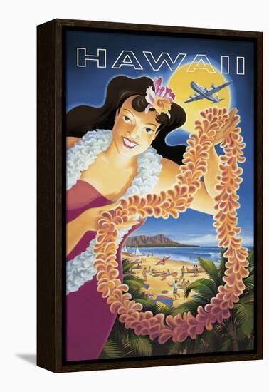 Hawaii-Kerne Erickson-Framed Stretched Canvas