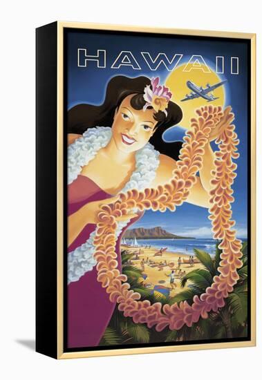 Hawaii-Kerne Erickson-Framed Stretched Canvas