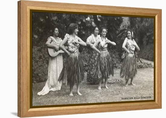 Hawaiian Hula Dancers-null-Framed Stretched Canvas