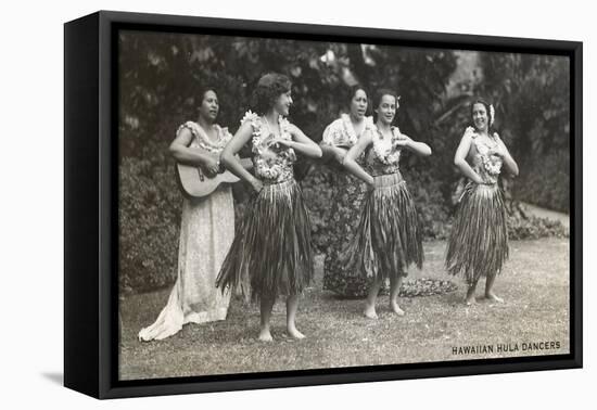 Hawaiian Hula Dancers-null-Framed Stretched Canvas