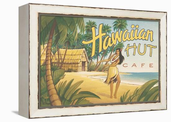 Hawaiian Hut Cafe-Kerne Erickson-Framed Stretched Canvas