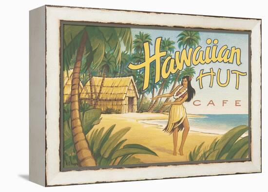 Hawaiian Hut Cafe-Kerne Erickson-Framed Stretched Canvas