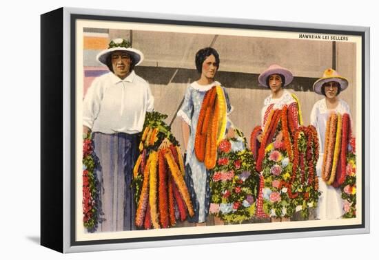 Hawaiian Lei Sellers-null-Framed Stretched Canvas