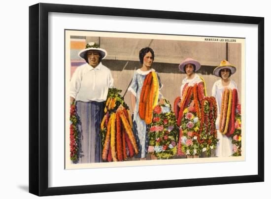 Hawaiian Lei Sellers-null-Framed Art Print