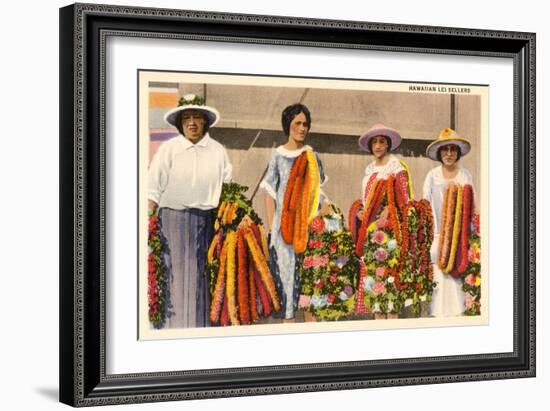 Hawaiian Lei Sellers-null-Framed Art Print