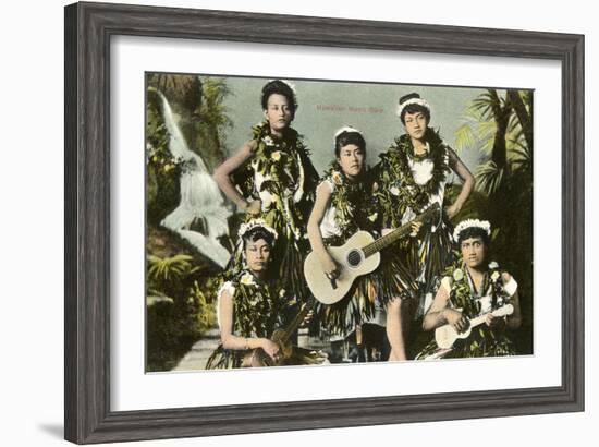 Hawaiian Music Girls-null-Framed Art Print