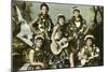 Hawaiian Music Girls-null-Mounted Art Print