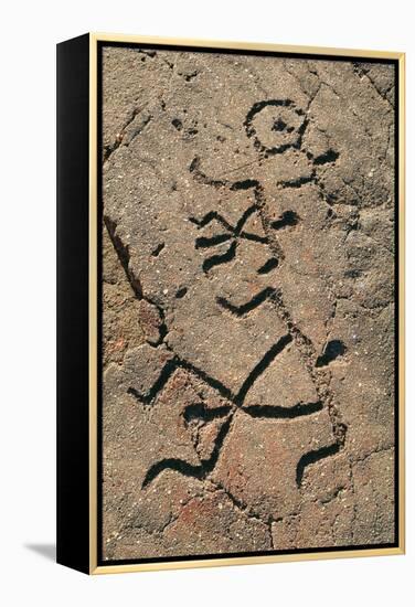 Hawaiian Petroglyph-Brad Lewis-Framed Premier Image Canvas