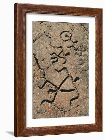 Hawaiian Petroglyph-Brad Lewis-Framed Photographic Print