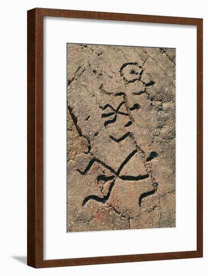 Hawaiian Petroglyph-Brad Lewis-Framed Photographic Print