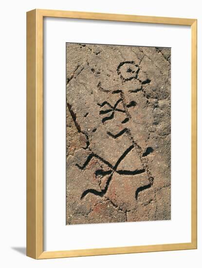 Hawaiian Petroglyph-Brad Lewis-Framed Photographic Print