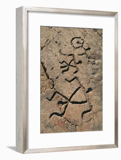 Hawaiian Petroglyph-Brad Lewis-Framed Photographic Print