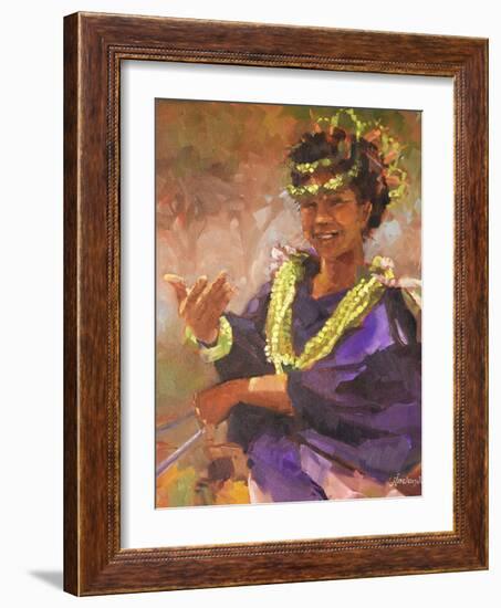Hawaiian Princess II-Jeri Ireland-Framed Art Print