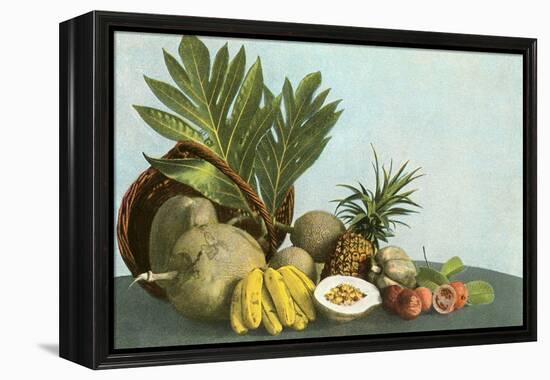 Hawaiian Tropical Fruits-null-Framed Stretched Canvas