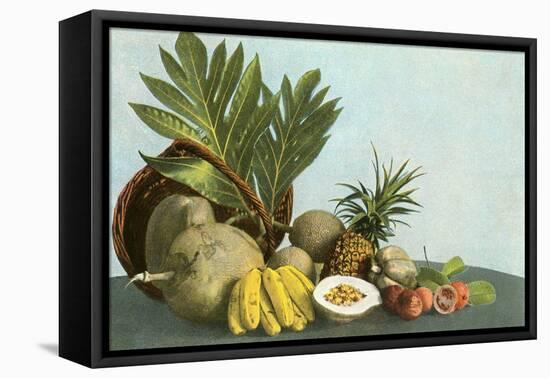 Hawaiian Tropical Fruits-null-Framed Stretched Canvas