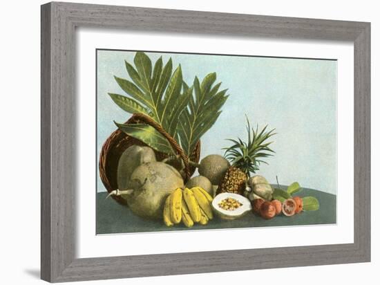 Hawaiian Tropical Fruits-null-Framed Art Print