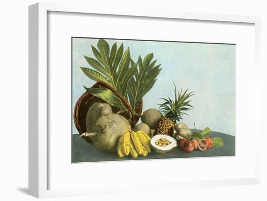 Hawaiian Tropical Fruits-null-Framed Art Print