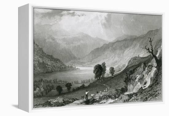 Hawes Water, Lake District-Thomas Allom-Framed Stretched Canvas