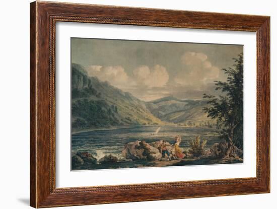 'Hawes Water, Westmorland', c1790, (1935)-Edward Dayes-Framed Giclee Print