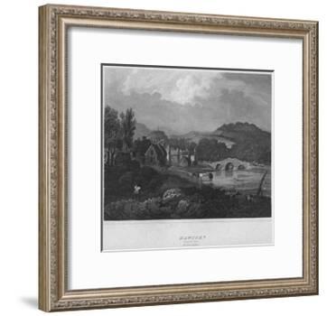 'Hawick. (General View.) Roxburghshire', 1814-John Greig-Framed Giclee Print
