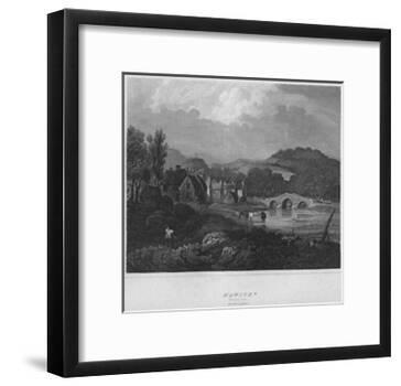 'Hawick. (General View.) Roxburghshire', 1814-John Greig-Framed Giclee Print
