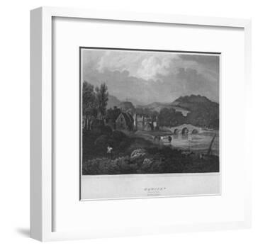 'Hawick. (General View.) Roxburghshire', 1814-John Greig-Framed Giclee Print