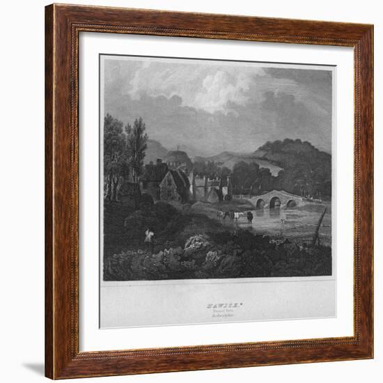 'Hawick. (General View.) Roxburghshire', 1814-John Greig-Framed Giclee Print