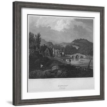 'Hawick. (General View.) Roxburghshire', 1814-John Greig-Framed Giclee Print
