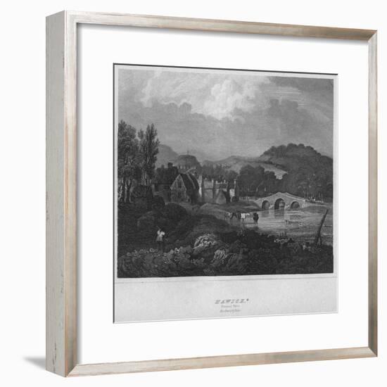 'Hawick. (General View.) Roxburghshire', 1814-John Greig-Framed Giclee Print